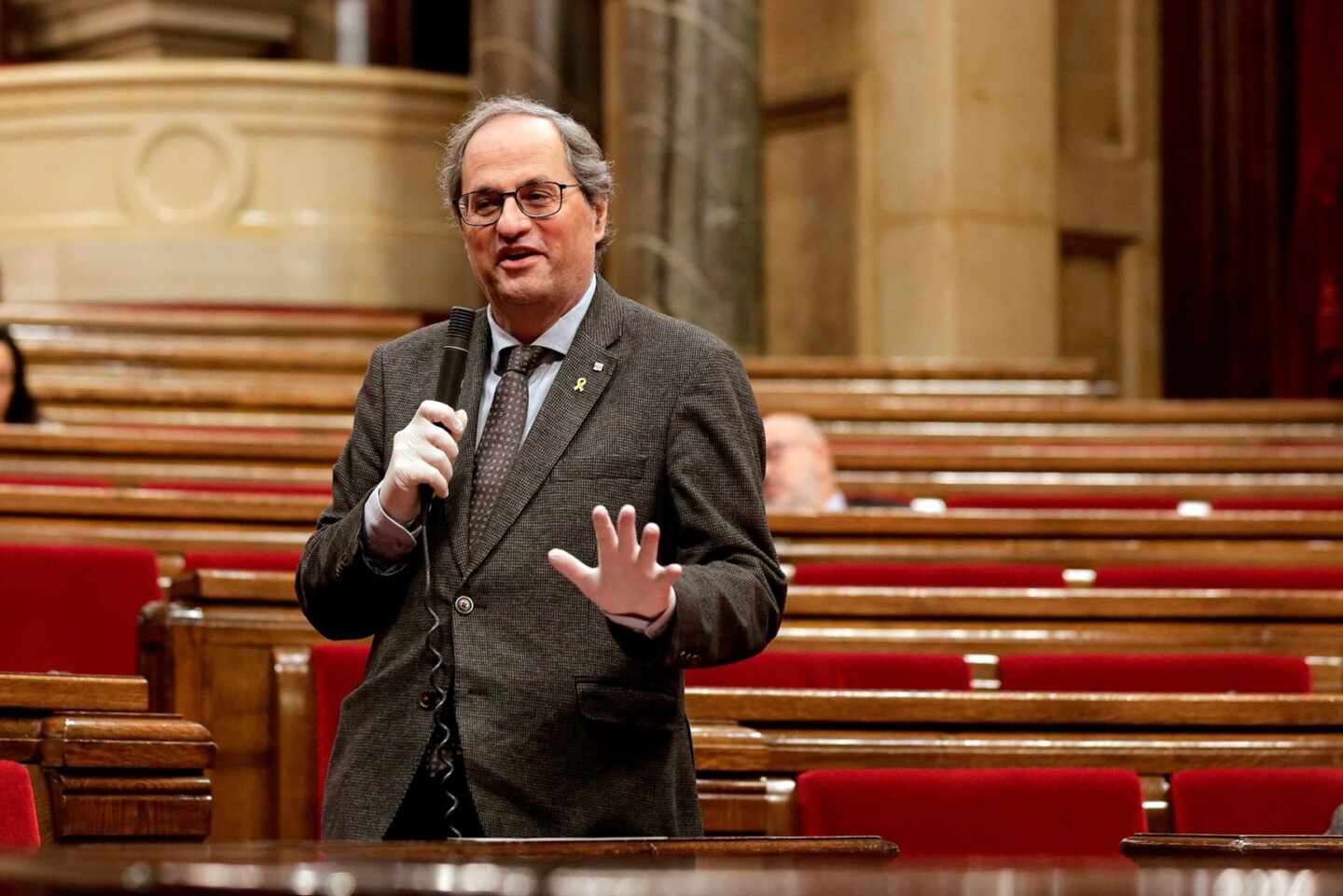 Torra a Podemos: "nunca tan pocos defraudaron a tantos"