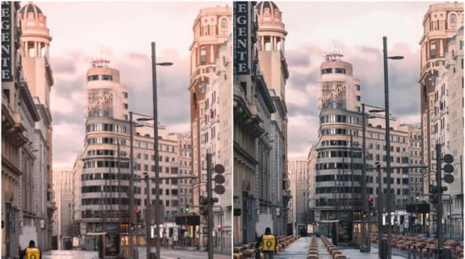 Condenan a VOX por la foto de los ataúdes en la Gran Vía durante el confinamiento