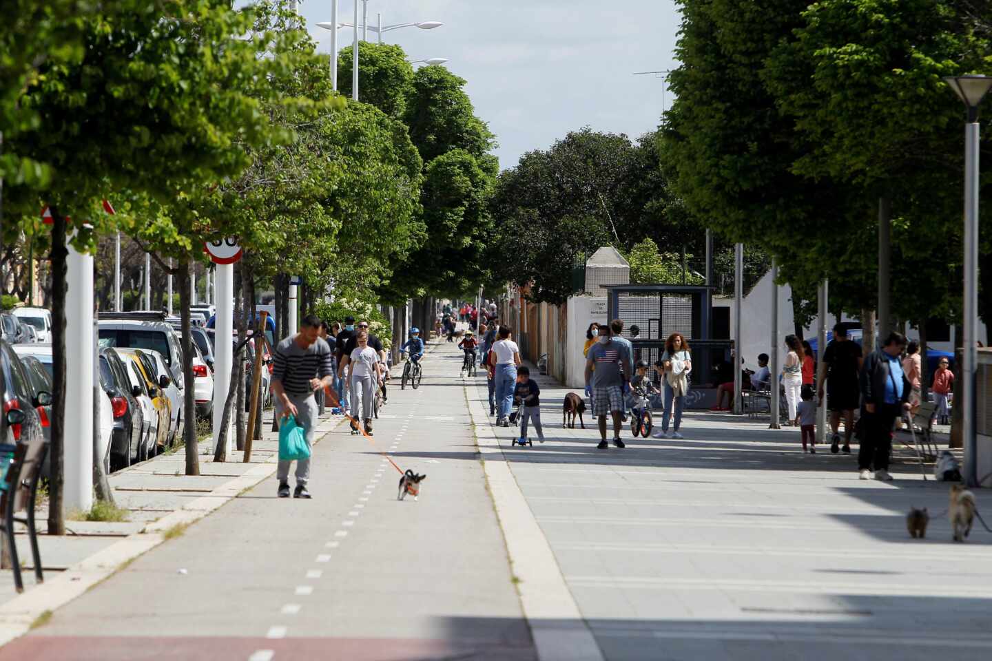 Franjas horarias: deporte individual y paseos en pareja, entre las 6h y las 10, y las 20 y las 23h