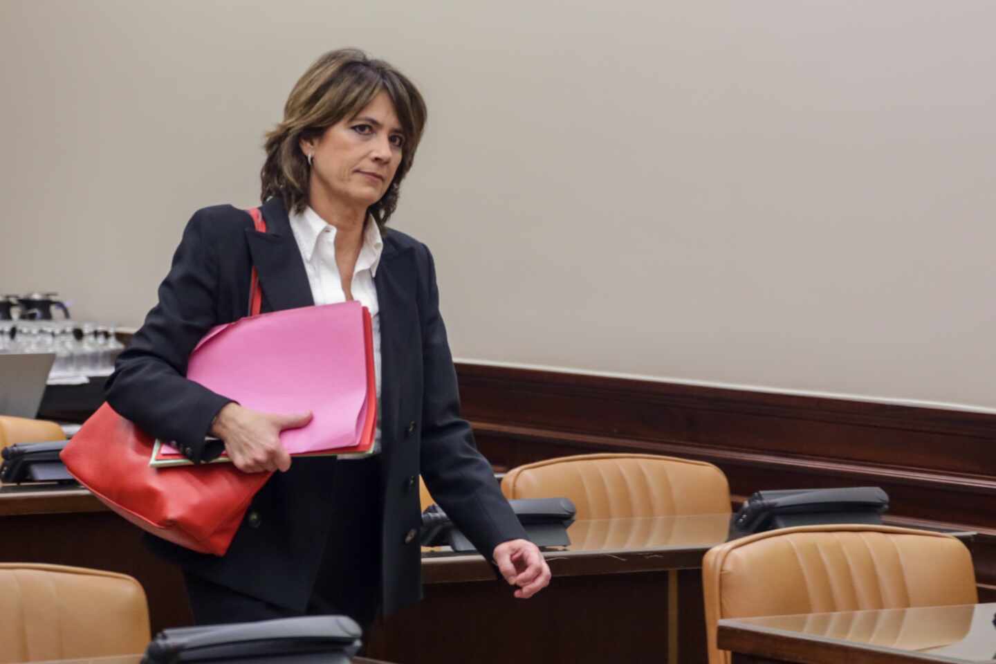 Dolores Delgado, fiscal general del Estado, en el Congreso durante su etapa de ministra de Justicia.