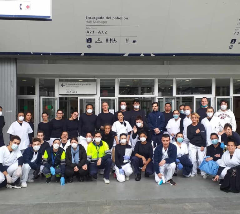 El trabajo de limpieza y desinfección, una de las claves del éxito del hospital de Ifema