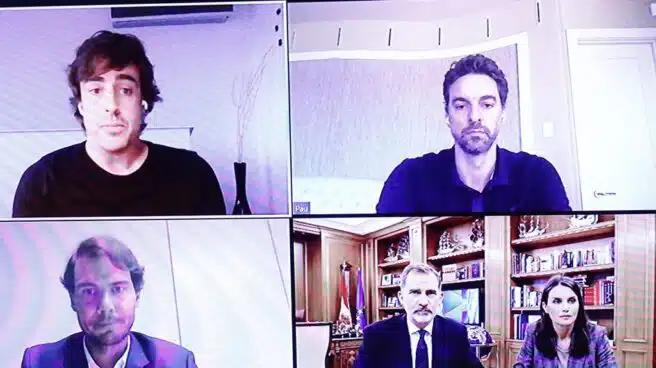 La videoconferencia de Nadal, Gasol y Alonso con los Reyes para remontar la crisis