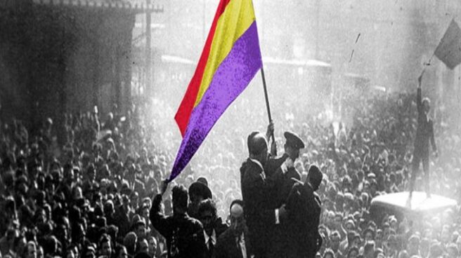 Imagen coloreada de la bandera de la República.