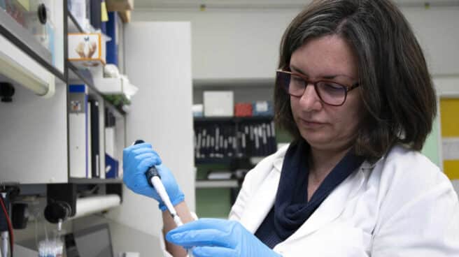 Sonia Zúñiga en el Centro Nacional de Biotecnología del CSIC