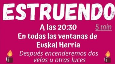 Cacerolada en recuerdo a los operarios sepultados en Zaldibar hace 60 días