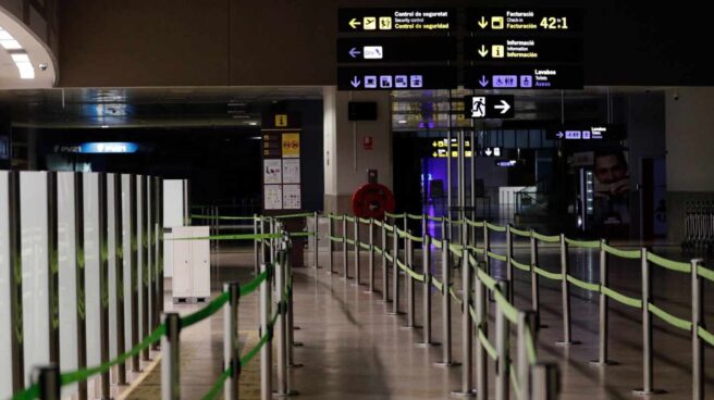 Aeropuerto de Valencia vacío por el estado de alarma. Aeropuerto de Valencia vacío por el estado de alarma.