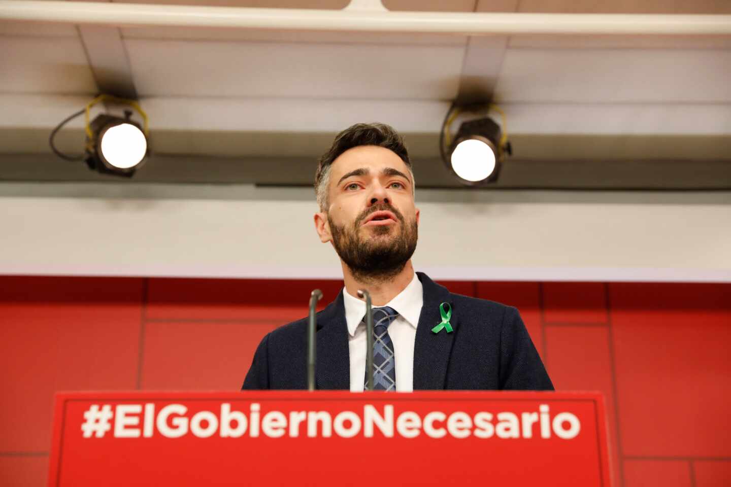 El diputado socialista Felipe Sicilia, en un acto de su partido.