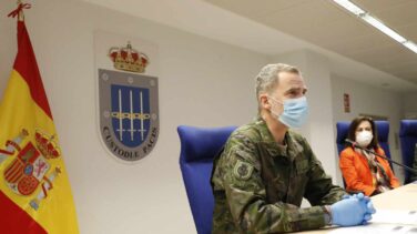El discurso con mascarilla del Rey Felipe a la cúpula militar