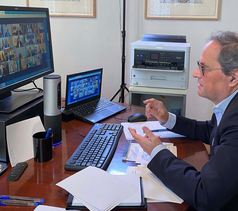 Torra denuncia la "irresponsabilidad y temeridad" de relajar el confinamiento