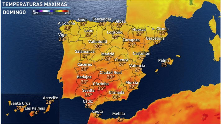 Primera salida de la fase 0: ¿En qué ciudades hará más calor?