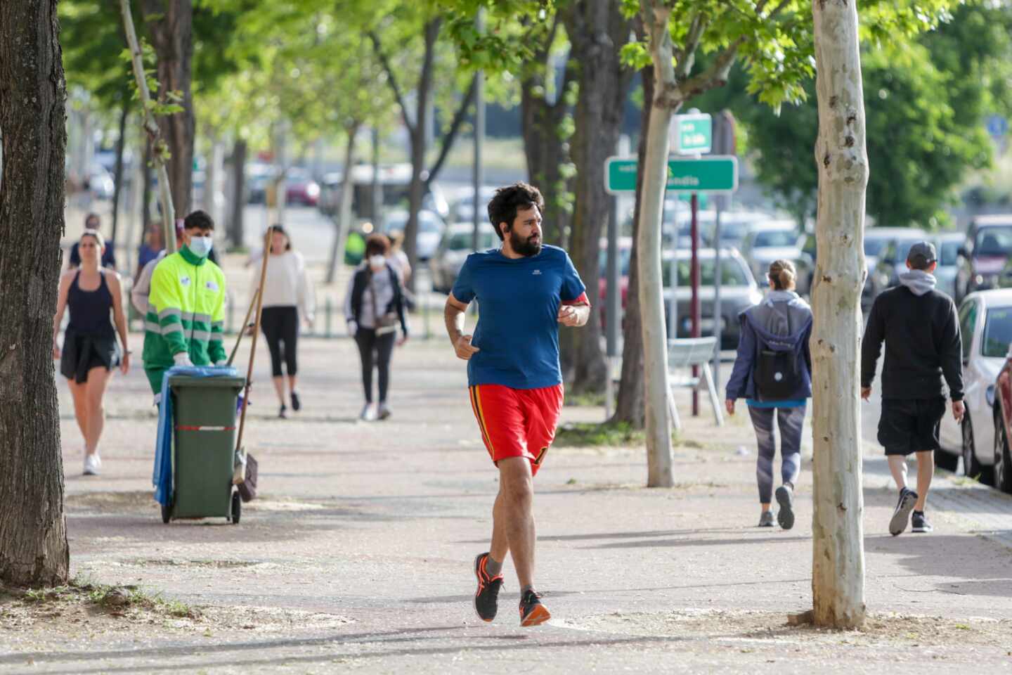 El uso de la mascarilla no es obligatorio para ir en bici y correr