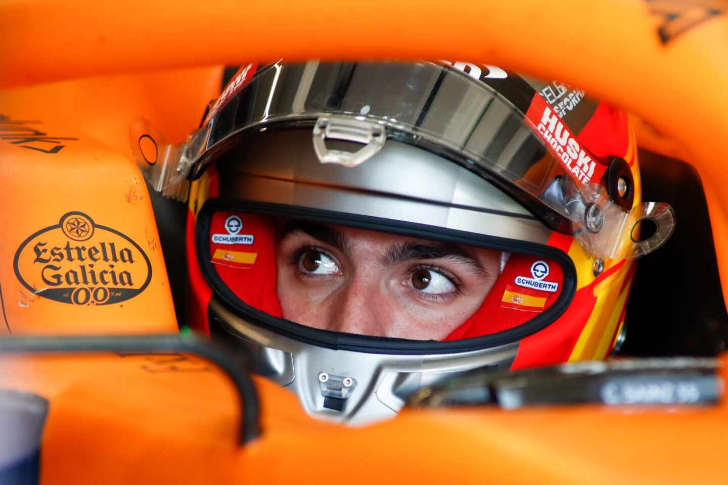 Carlos Sainz durante los test de pretemporada