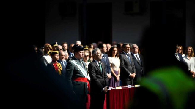 Laurentino Ceña y el ministro Grande-Marlaska, en la última celebración de la patrona de la Guardia Civil.