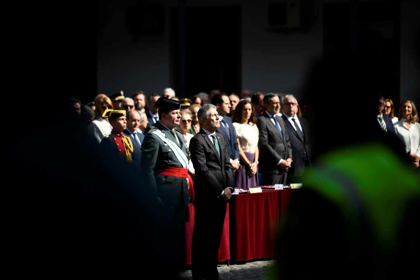 Laurentino Ceña y el ministro Grande-Marlaska, en la última celebración de la patrona de la Guardia Civil.