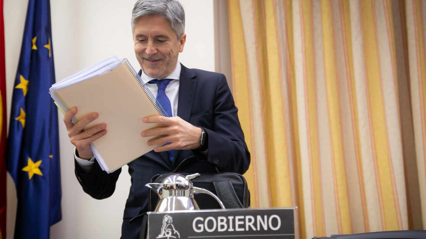 El ministro del Interior, Fernando Grande-Marlaska, en una comparecencia en el Congreso.