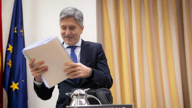 El ministro del Interior, Fernando Grande-Marlaska, en una comparecencia en el Congreso.