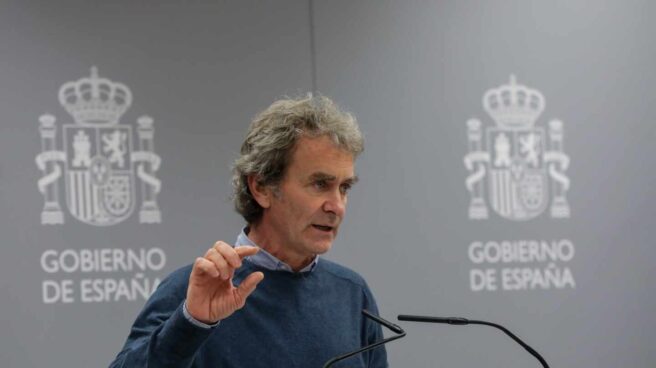 Fernando Simón, director del Centro de Coordinación y Emergencias Sanitarias, en una comparecencia informativa.