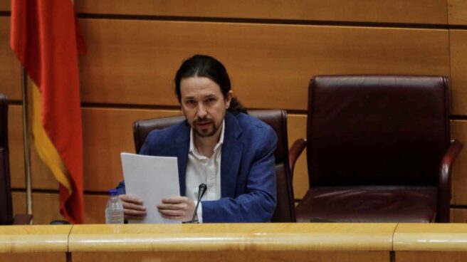 Pablo Iglesias, en el Senado.