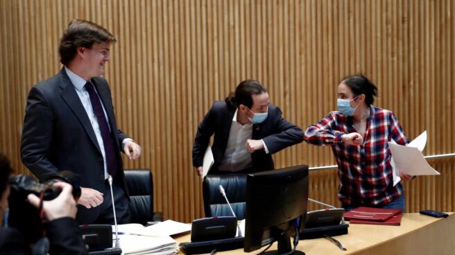 Pablo Iglesias, en la Comisión de Reconstrucción.