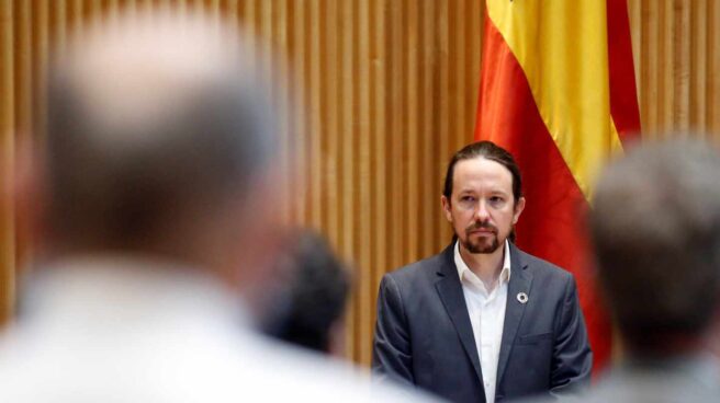 Pablo Iglesias, en la Comisión de Reconstrucción del Congreso.