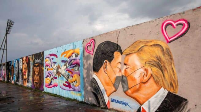 Xi Jinping-Trump-coronavirus Xi Jinping Donald Trump Muro