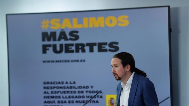 El vicepresidente segundo, Pablo Iglesias, ofrece una rueda de prensa tras el Consejo de Ministros El vicepresidente segundo, Pablo Iglesias, ofrece una rueda de prensa tras el Consejo de Ministros