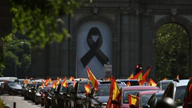 Galería: la caravana de Vox en Madrid en imágenes