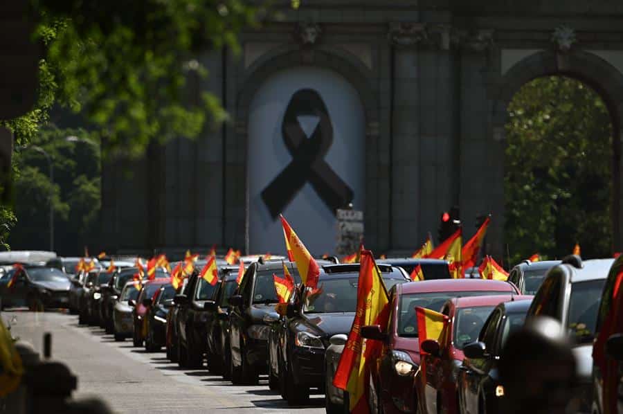 Galería: la caravana de Vox en Madrid en imágenes