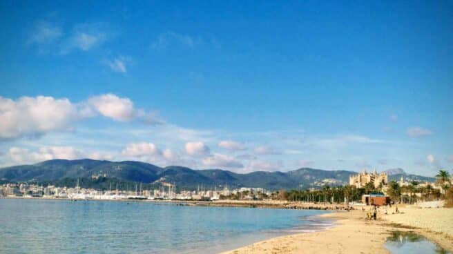 La playa de Can Pere Antoni en Palma de Mallorca.