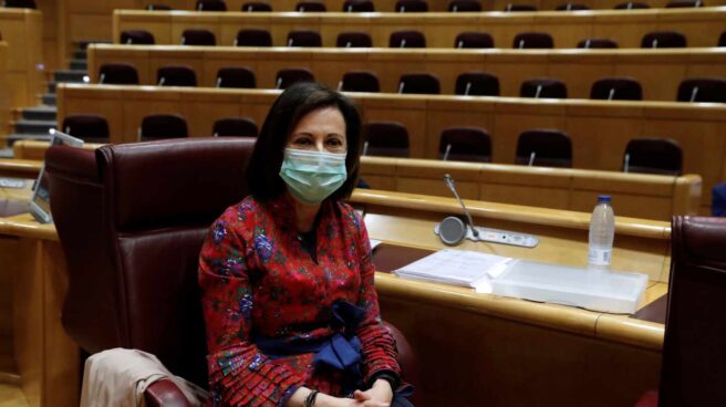 Margarita Robles, este viernes en el Senado.Margarita Robles, este viernes en el Senado.