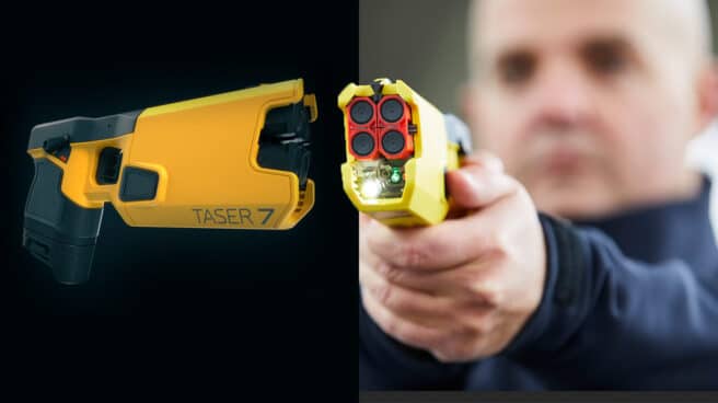 Sólo el 15% de los policías nacionales que usen la pistola eléctrica llevará cámara de grabación Modelo de dispositivo electrónico del control que ha adquirido la Policía Nacional.