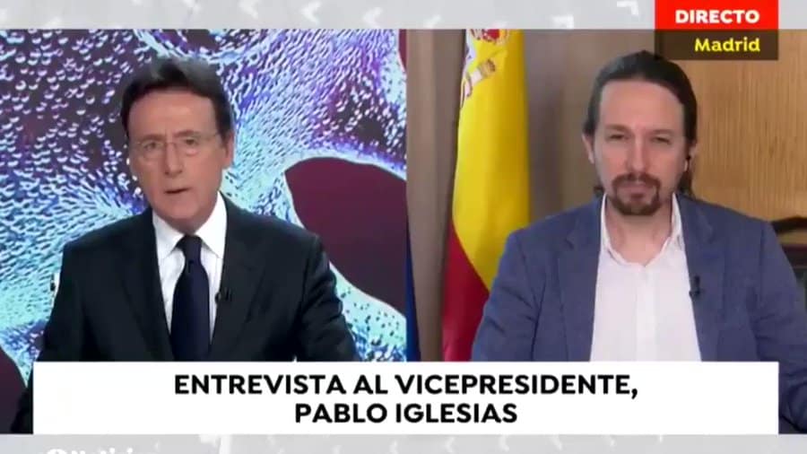 Matías Prats, 'trending topic' por su tensa entrevista a Iglesias: "¿Qué ha hecho mal el Gobierno?"