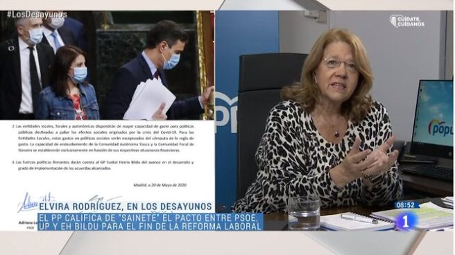 Elvira Rodríguez, en 'Los Desayunos de TVE'.