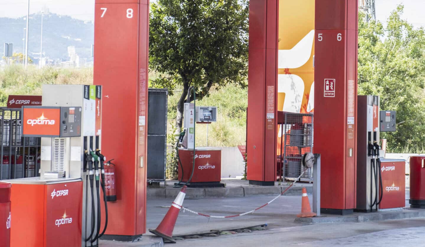 Una estación de servicio en España