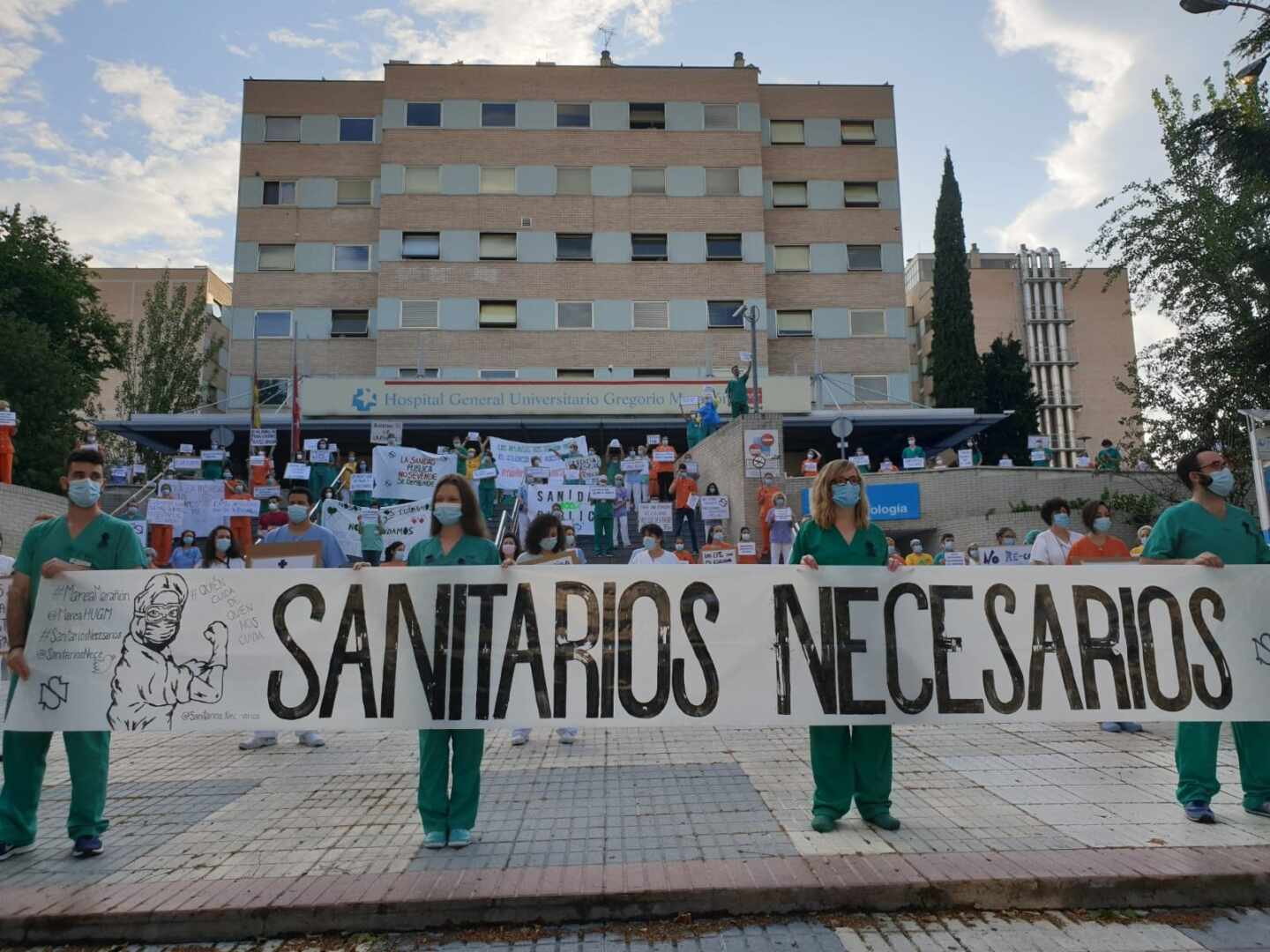 El Gregorio Marañón investiga un contagio entre profesionales en un picoteo para despedir a un residente