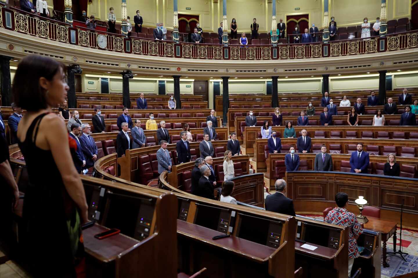 Homenaje a las víctimas del terrorismo en el Congreso.