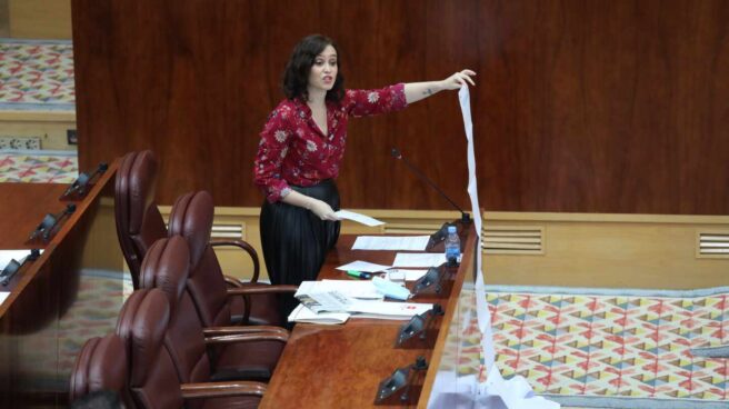 Ayuso despliega el listado de residencias atendidas en Madrid.
