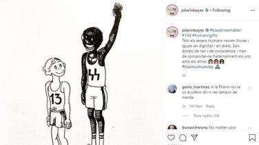 Pilarín Bayés incendia las redes con su peculiar apoyo al #blacklivesmatter