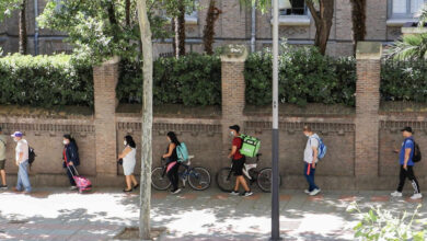 El comedor social en el que comen los repartidores de comida