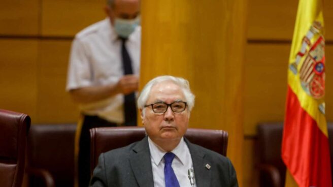 Manuel Castells, ministro de Universidades, en el Senado.