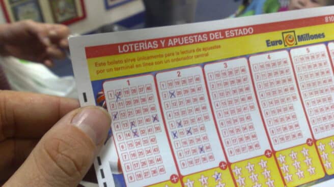 Boleto de Euromillones.
