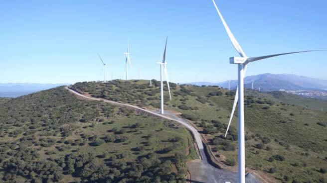 Parque Eolico Merengue, propiedad de Naturgy, en Extremadura