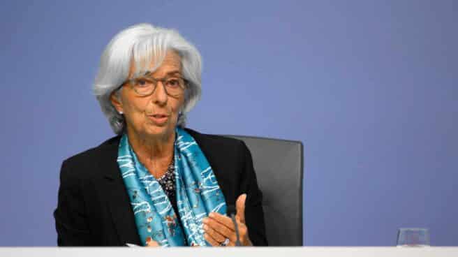 La presidenta del BCE, Christine Lagarde, presenta la última decisión de política monetaria