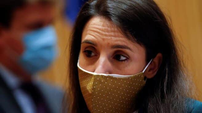 La ministra de Igualdad, Irene Montero, en la Comisión para la Reconstrucción