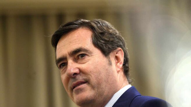 El presidente de la CEOE, Antonio Garamendi