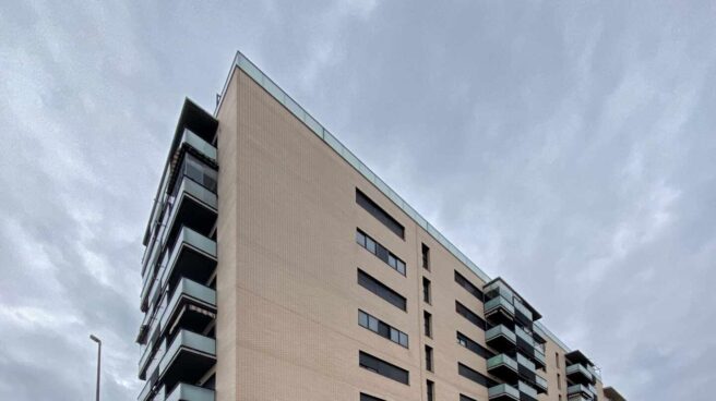 Un edificio de viviendas de Madrid. Un edificio de viviendas de Madrid.
