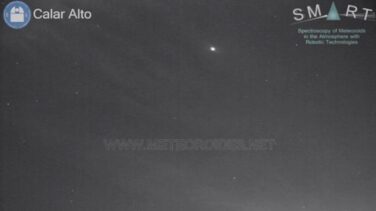 Calar Alto (Almería) detecta una bola de fuego que cruzó varias provincias del sureste