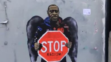 TVBoy y su grafiti de Floyd: "Aunque EEUU resulte lejano, en Europa hay racismo"