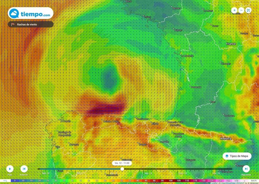 Inusual inicio del mes de junio: una borrasca fría aislada llegará al Cantábrico