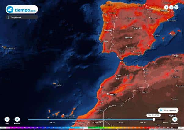 Calor asfixiante desde el sábado con temperaturas que rondarán los 40ºC